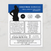 Handyman Silhouette Adverteren Flyer (Voorkant)
