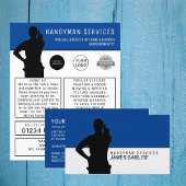 Handyman Silhouette Adverteren Flyer