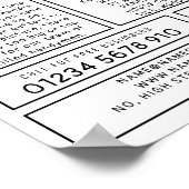 Handyman Silhouette Adverteren Poster (Hoek)