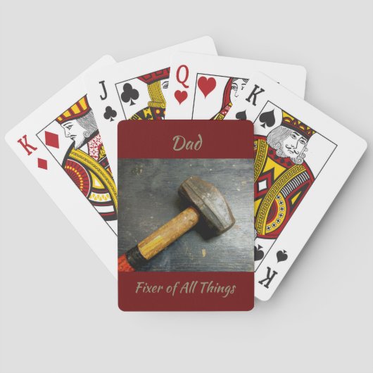 Handyman Sledge Hammer-speelkaarten Pokerkaarten (Achterkant)
