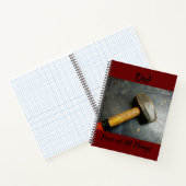 Handyman Sledgehammer Fixer van Alle Dingen Notitieboek (Binnen)