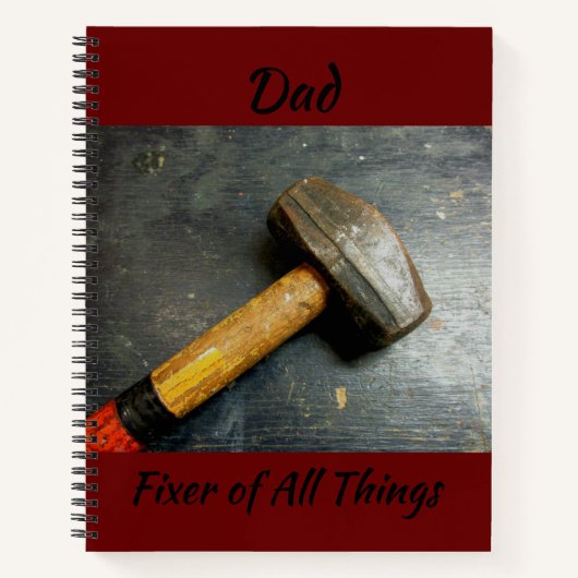Handyman Sledgehammer Fixer van Alle Dingen Notitieboek (Voorkant)