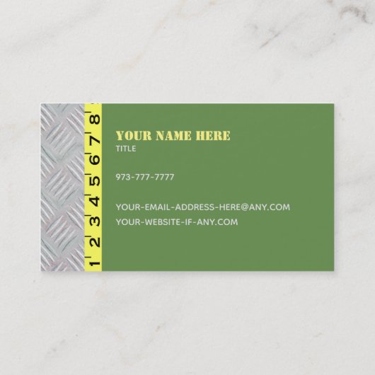 Handyman Slogans Visitekaartjes (Achterkant)