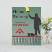 Handyman Small Business Flyer voor het schilderen  (Staand voorkant)