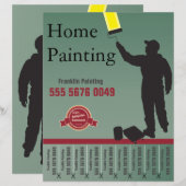 Handyman Small Business Flyer voor het schilderen  (Voorkant / Achterkant)