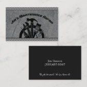 Handyman Steel Bord Maintenance Repair Service Visitekaartje (Voorkant / Achterkant)