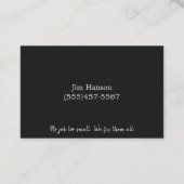 Handyman Steel Bord Maintenance Repair Service Visitekaartje (Achterkant)