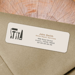 Handyman & Thuisreparatie Retouradreslabel Etiket