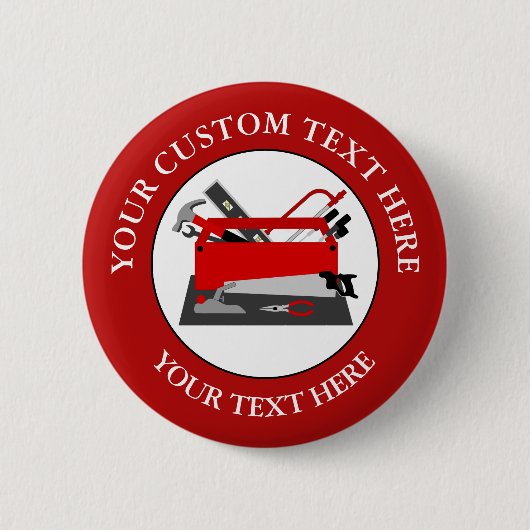 Handyman Tool Box Ronde Button 5,7 Cm (Voorkant)