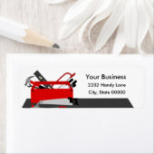 Handyman Tool Box Terug Adres label (Insitu)