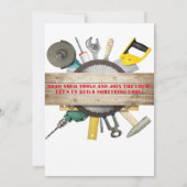 Handyman Tools and Gadgets Birthday Party Kaart (Achterkant)