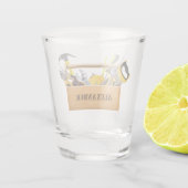 Handyman Tools and Gadgets Birthday Party Shot Glas (Achterkant)