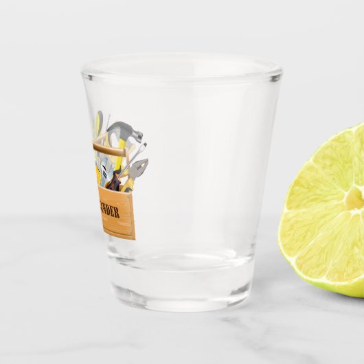 Handyman Tools and Gadgets Birthday Party Shot Glas (Rechts)