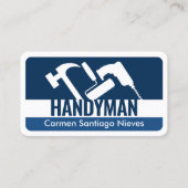 Handyman Tools Blue Layers Visitekaartje (Voorkant)