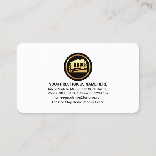 Handyman Tools Blue Layers Visitekaartje (Achterkant)