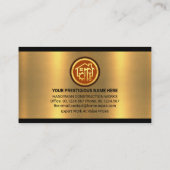 Handyman tools bouwen op goud visitekaartje (Achterkant)