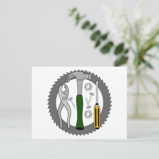 Handyman Tools Briefkaart (Staand voorkant)
