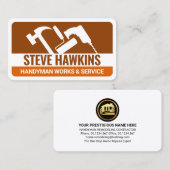 Handyman Tools Brown Layers Remodeling Visitekaartje (Voorkant / Achterkant)