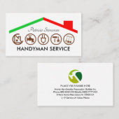 Handyman Tools Building Roof Visitekaartje (Voorkant / Achterkant)