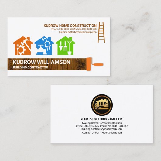 Handyman Tools Colorful Homes Visitekaartje (Voorkant / Achterkant)