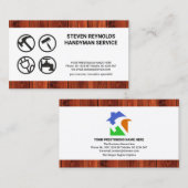 Handyman Tools Contractant voor houtkap Visitekaartje (Voorkant / Achterkant)