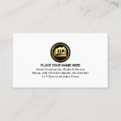 Handyman Tools Gold Rooftop Building Visitekaartje (Achterkant)