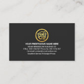 Handyman Tools Goud Zwart Lagen Visitekaartje (Achterkant)