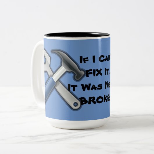 Handyman Tools Hammer en Mok in frankrijk (Voorkant links)