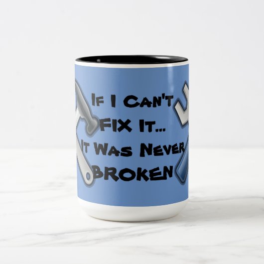 Handyman Tools Hammer en Mok in frankrijk (Center)