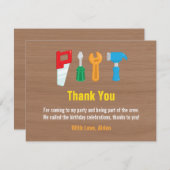 Handyman Tools Hartelijk dank Bedankkaart (Voorkant / Achterkant)