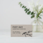 Handyman Tools, Home Improvement Kraft Business Ca Visitekaartje (Staand voorkant)
