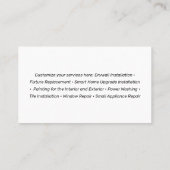 Handyman Tools, Home Improvement Rustic Business C Visitekaartje (Achterkant)