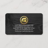 Handyman Tools In Gold Building Frame Visitekaartje (Achterkant)