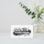 Handyman Tools In Paint Splatter Visitekaartje (Staand voorkant)