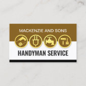 Handyman Tools Layers Home Reparaties Visitekaartje (Voorkant)