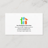 Handyman Tools Motif Paint Splatter op Brick Wall Visitekaartje (Achterkant)