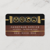 Handyman Tools On Brush Paint Layer Visitekaartje (Voorkant)