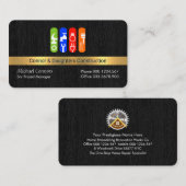 Handyman Tools op houtlaag Visitekaartje (Voorkant / Achterkant)