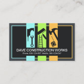 Handyman Tools Panel Lijst Aannemer Visitekaartje (Voorkant)