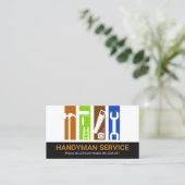 Handyman Tools Stripe Remodeling Visitekaartje (Staand voorkant)