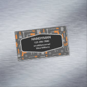 Handyman Tools Theme Magnetische Visitekaartjes Magnetisch Visitekaartje (Voorbeeld)