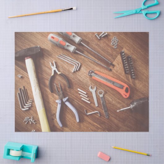 handyman tools tissue tissuepapier (Craft)