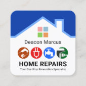Handyman Tools Window Rooftop Lijst Vierkante Visitekaartje (Voorkant)