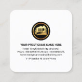 Handyman Tools Window Rooftop Lijst Vierkante Visitekaartje (Achterkant)