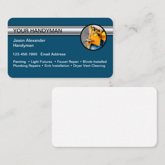 Handyman Unieke Visitekaartjes Design (Voorkant / Achterkant)