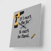 Handyman Vierkante Klok (Hoek)