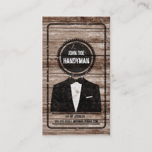 Handyman visitekaartje (Voorkant)