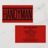 Handyman Visitekaartje (Voorkant / Achterkant)