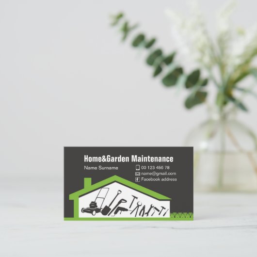 Handyman visitekaartje (Staand voorkant)