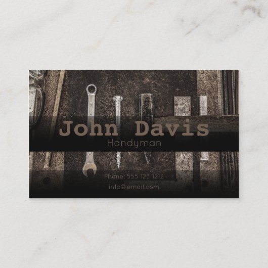Handyman visitekaartje (Achterkant)
